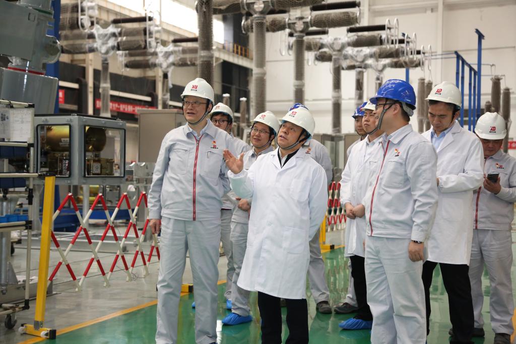 中国西电集团党委书记、董事长丁小林一行调研利来国国际最给力的老牌有限-利来国国际最给力的老牌